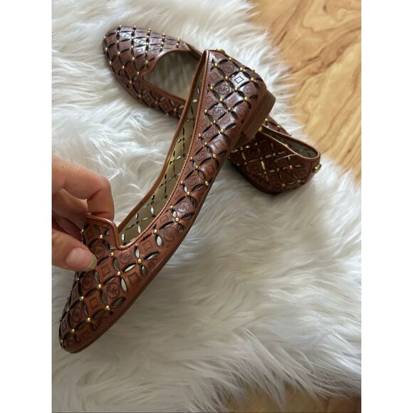 MICHAEL KORS GABRIELLA FLAT LUGGAGE BROWN WOMENS SLIP ON SHOES size 6 - Picture 5 of 5